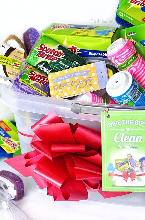 Give Mom the gift of clean this Mother's Day! Free printable coupon book + new cleaning supplies