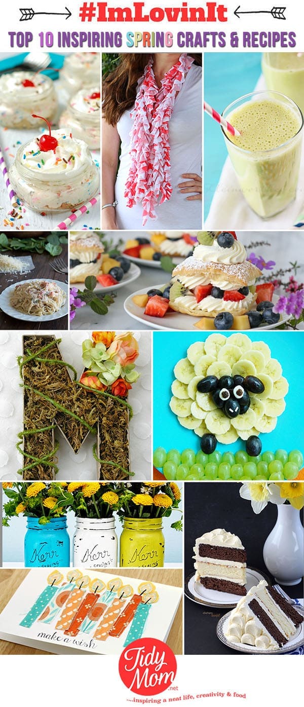 Top 10 Inspiring Spring Crafts and Recipes at TidyMom.net