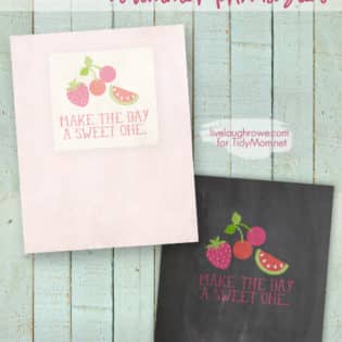 Make the Day a Sweet One Chalkboard FREE Summer Printables (by Live Laugh Rowe) at TidyMom.net