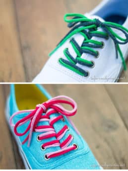 How to Make Shoelaces out of Tee Shirts at TidyMom.net