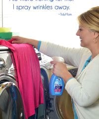 No more ironing for me! Just spray wrinkles away with Downy Wrinkle Releaser. Find out more at TidyMom.net #wondermoms