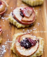 Delicious and incredibly easy to make! Nutella and Fruit Tart recipe from Sweet C's Designs at TidyMom.net