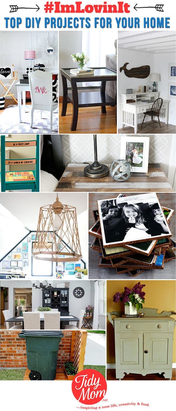 Top 10 DIY Projects for you home at TidyMom.net #ImLovinIt