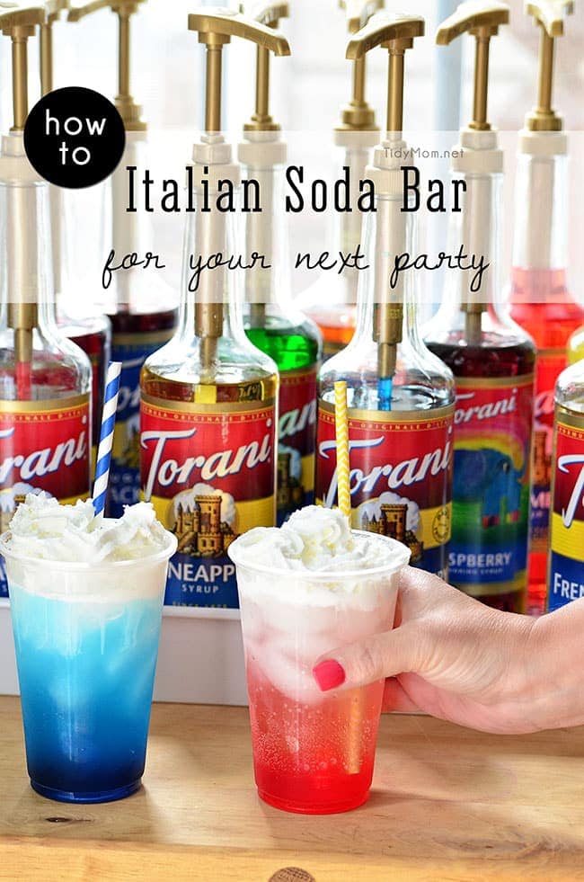 Flavored Soda Station: A Fun Drink Station Idea for Your Party