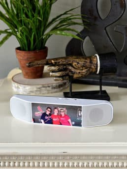 Meet the customizable bluetooth speaker that doubles as portable power source and can be customized with your photo or logo. PowerSound II GIVEAWAY at TidyMom.net