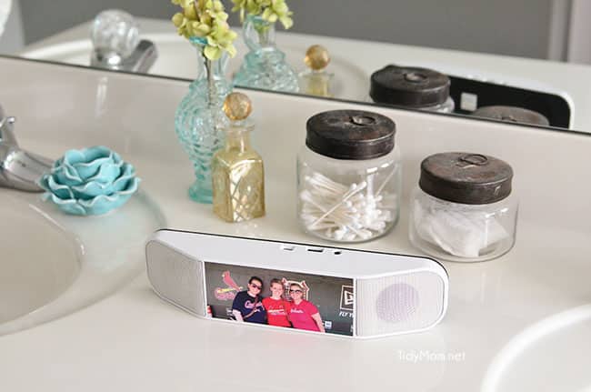 Personalized POWERSOUND II portable bluetooth speaker Enter to win one at TidyMom.net
