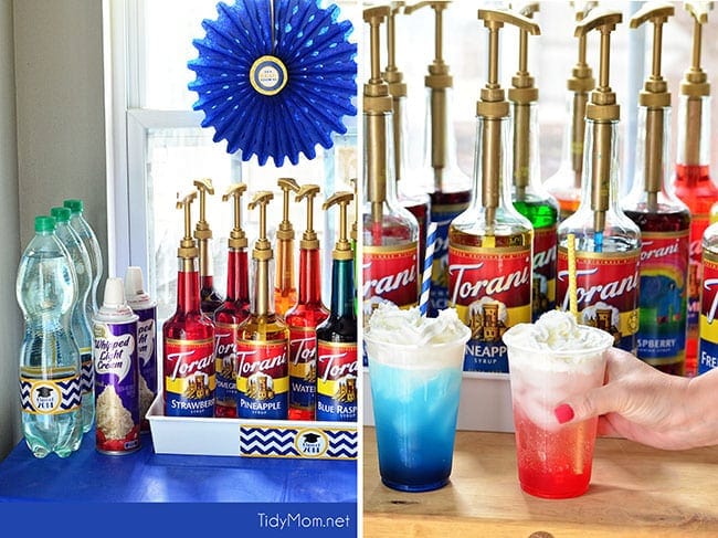 Have fun with an Italian Soda Bar at your next party! details at TidyMom.net
