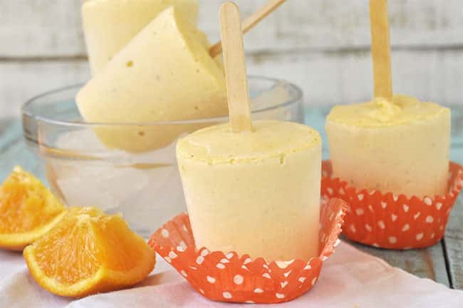  Orange Creamsicle pops