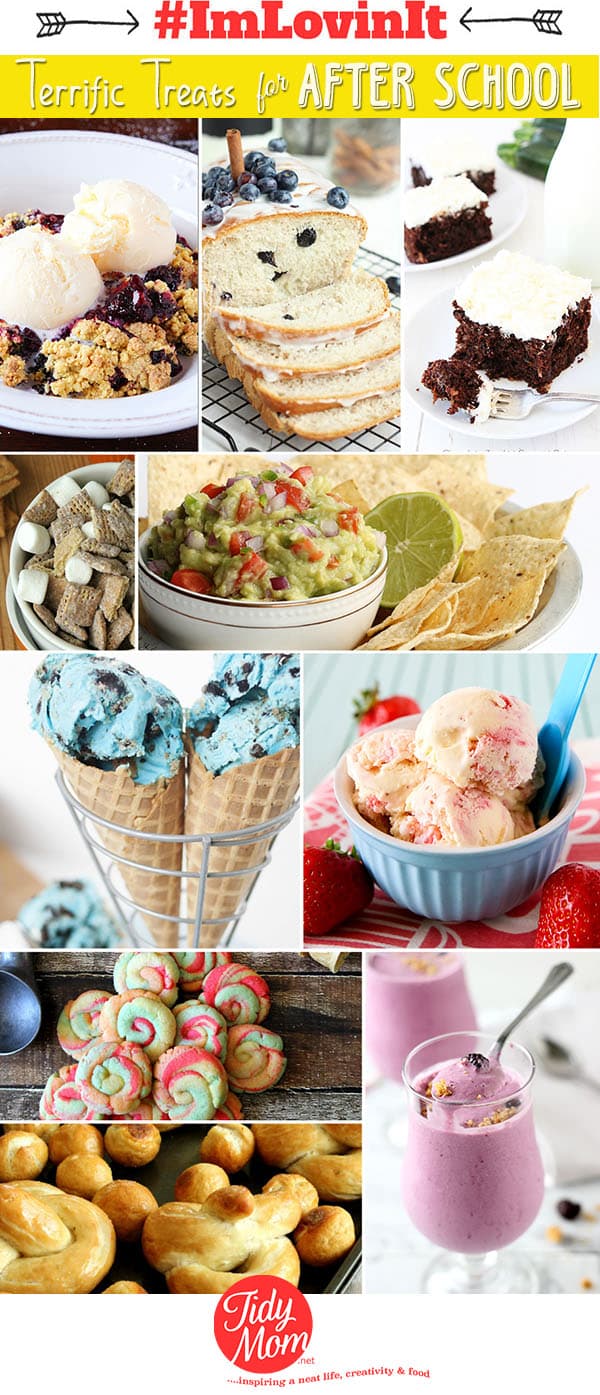 Give them something to look forward to when they get home from school with these 10 terrific AFTER SCHOOL TREAT RECIPES. visit TidyMom.net for recipes