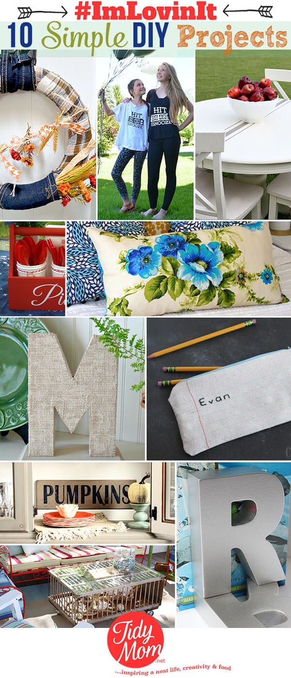 10 Simple DIY Projects at TidyMom.net