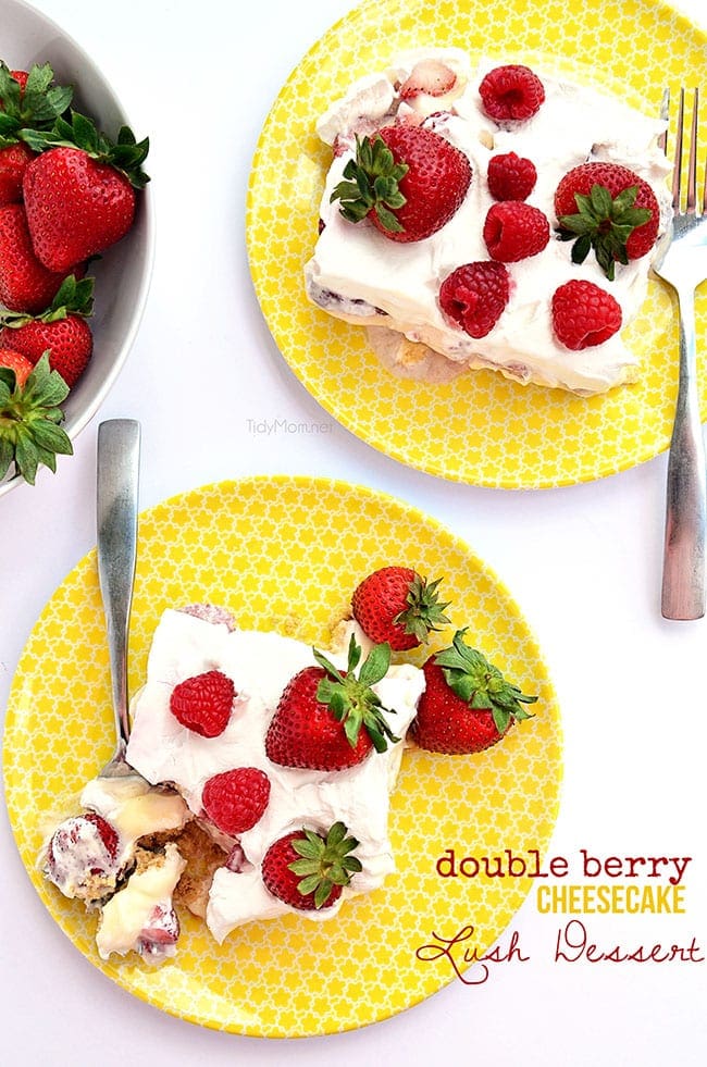 double berry cheesecake lush dessert