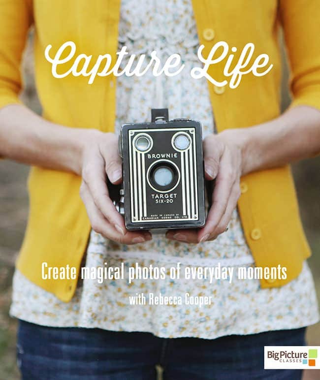 Capture Life - create magical photos of everyday moments.  Online Photography workshop with Rebecca Cooper.