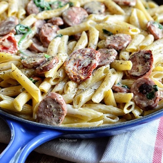 Smoked Sausage Alfredo