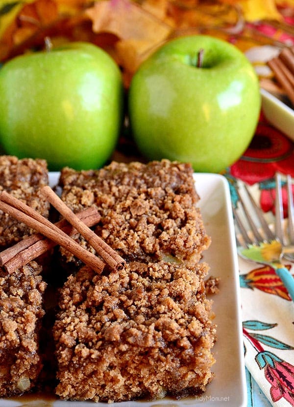 Apple Coffee Cake recipe at TidyMom.net