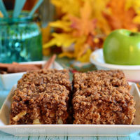 Apple and Brown Sugar Crumb Coffee Cake recipe at TidyMom.net