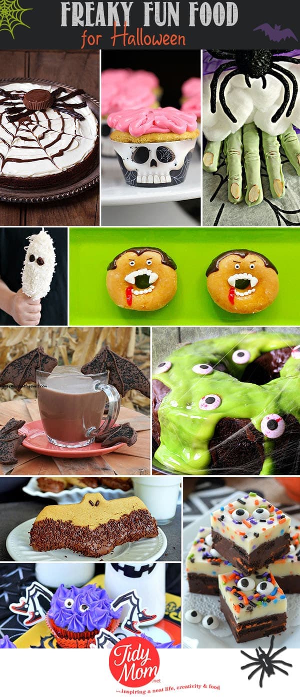 Freaky Fun Food Ideas to make for Halloween at TidyMom.net
