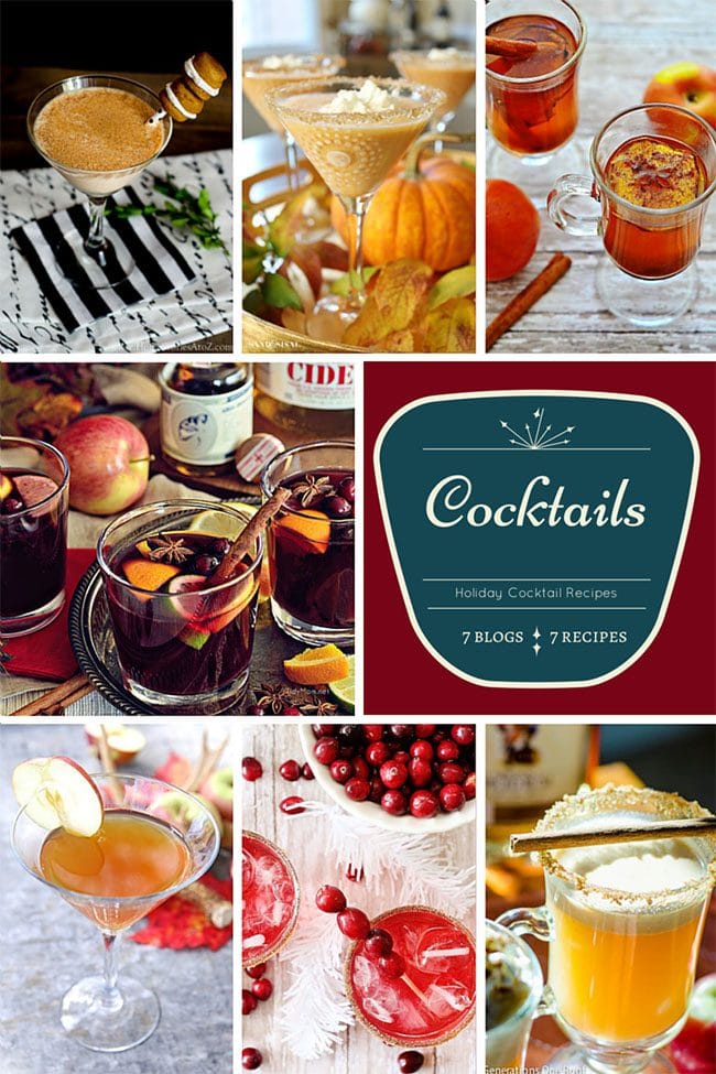 7 Cocktail Recipes for Holiday Entertaining. Get Easy Party Appetizers and Cocktails recipes at TidyMom.net