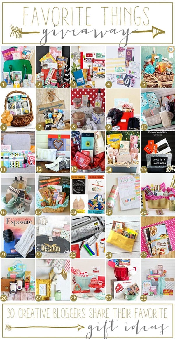 Favorite Things Blog Hop and Giveaways with 30 bloggers