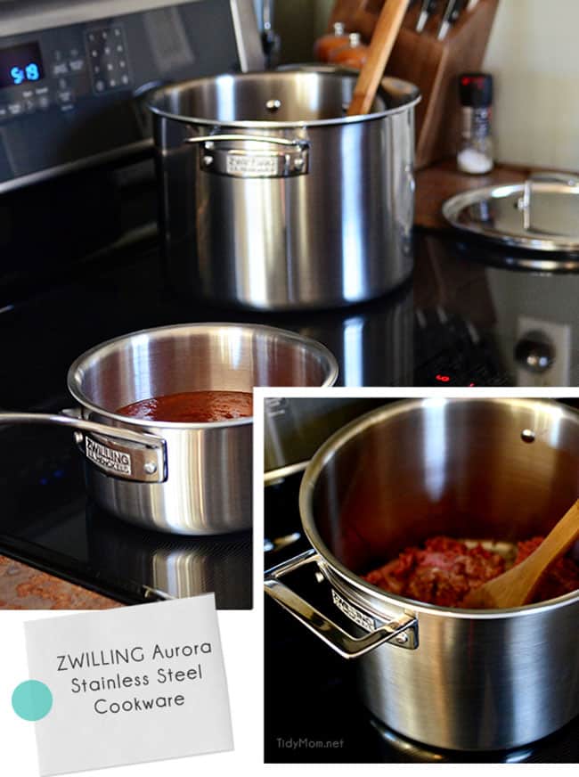 7 piece Zwilling Aurora Stainless Steel Cookware Set  at TidyMom.net