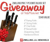 ZWILLING J.A. Henckels PRO KNIFE 7-pc Block Set Giveaway at TidyMom.net