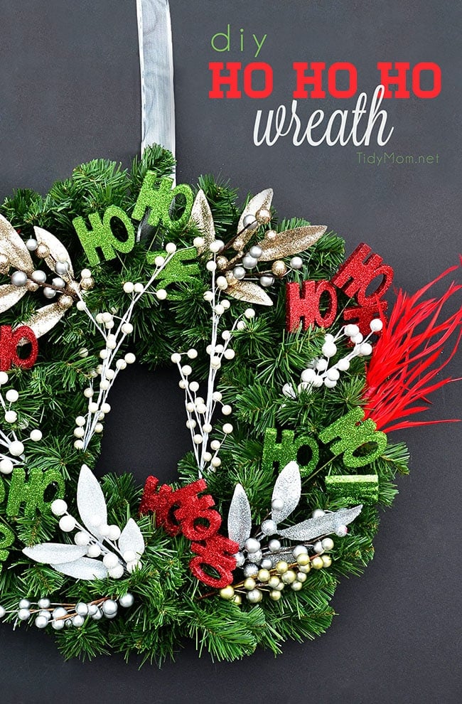 Astonishing Simple Christmas Wreath DIY | TidyMom®