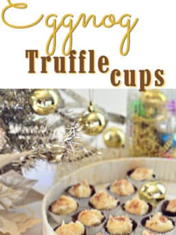Easy Eggnog Truffle Cups photo collage