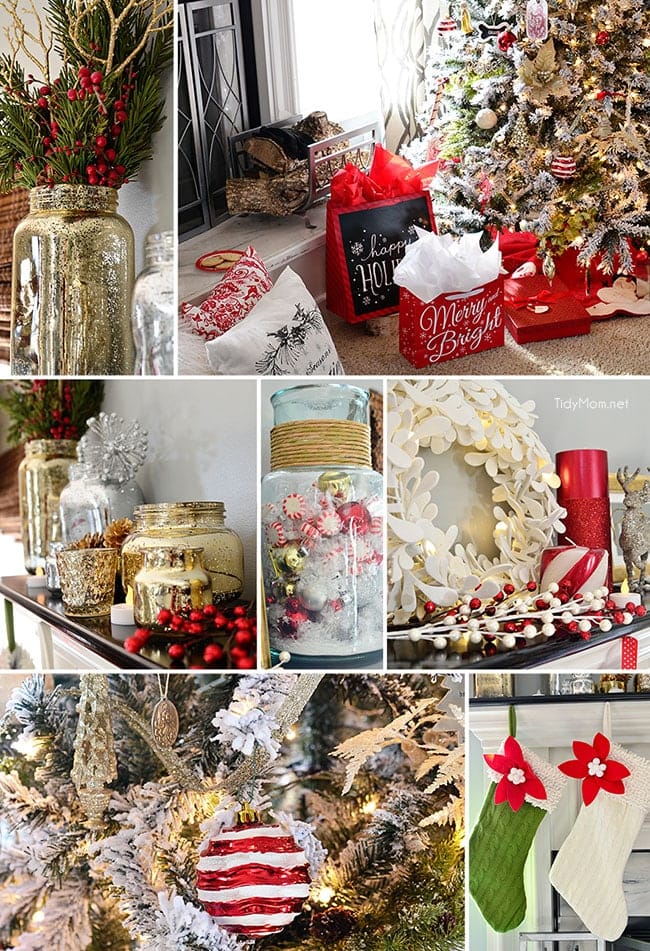 Christmas Home Tour at TidyMom.net