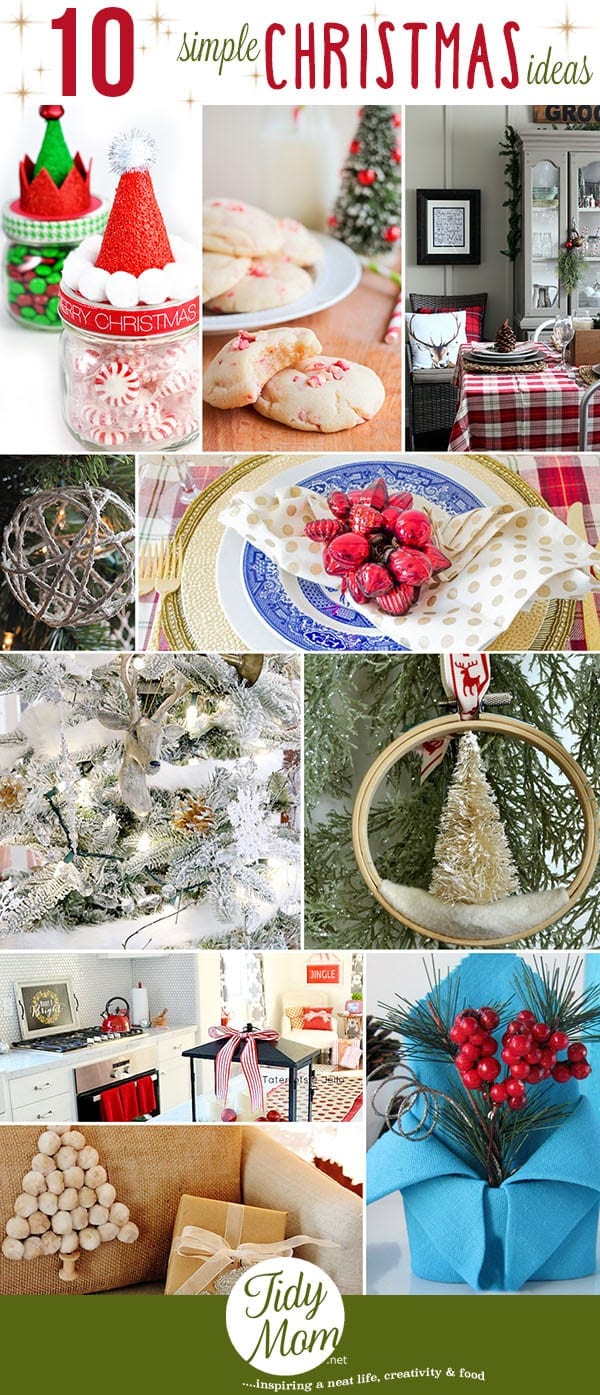 10 Simple Christmas Ideas at TidyMom.net