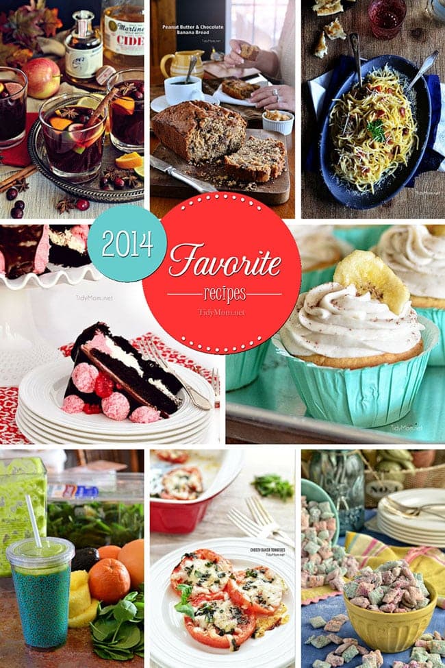 Favorite Family Friendly Recipes of 2014 at TidyMom.net