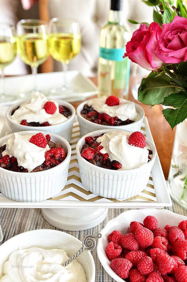 RaspberryChocolate Bread Pudding recipe at TidyMom.net image