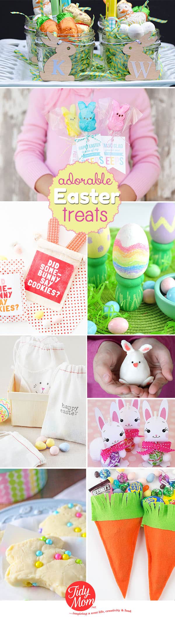 Adorable Easter treats and gift ideas to make at TidyMom.net