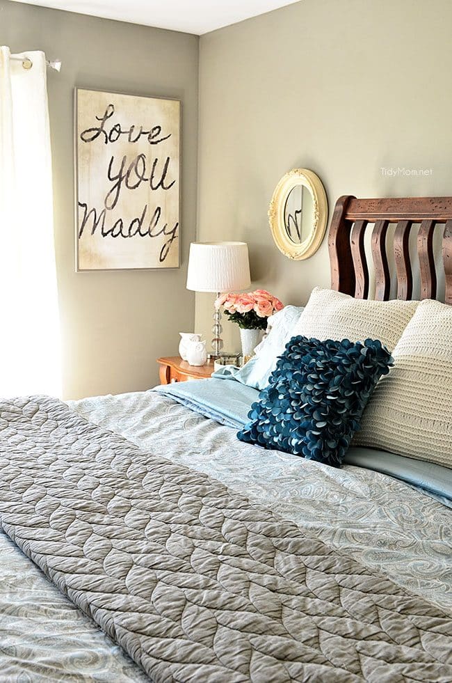 Spring Bedroom - Love the Home You have --learn more at TidyMom.net