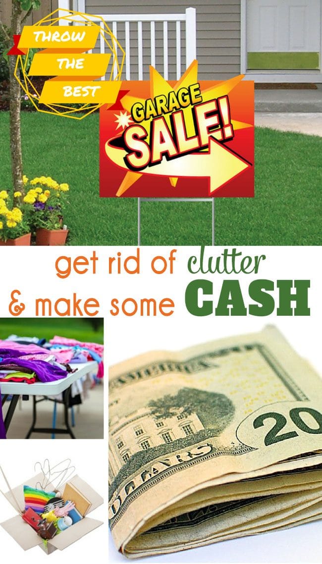 Learn how to throw the BEST GARAGE SALE - get rid of clutter and make some cash!