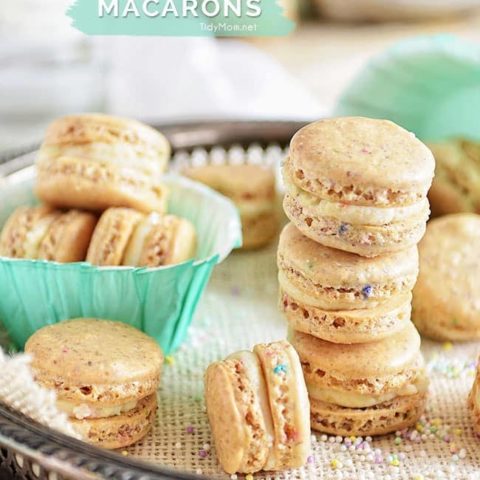 Sprinkle Donuts Macarons with Cap N Crunch cereal - recipe at TidyMom.net