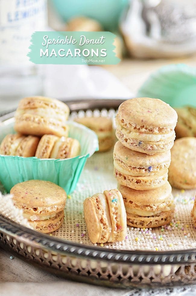 Sprinkle Donuts Macarons with Cap N Crunch cereal - recipe at TidyMom.net