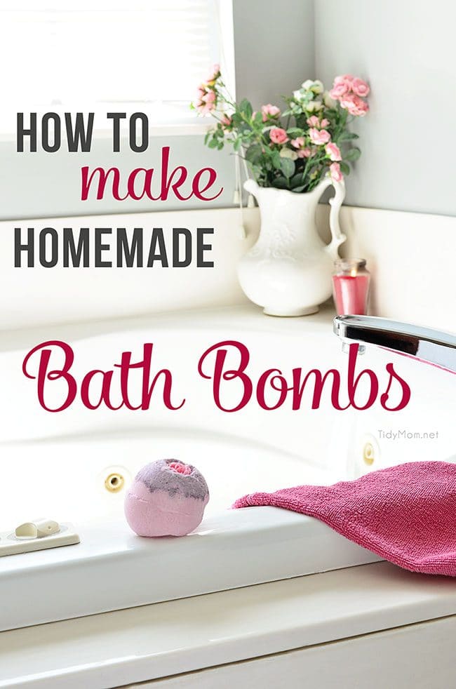 Make your own HOMEMADE BATH BOMBS - great for relaxation and gift giving!