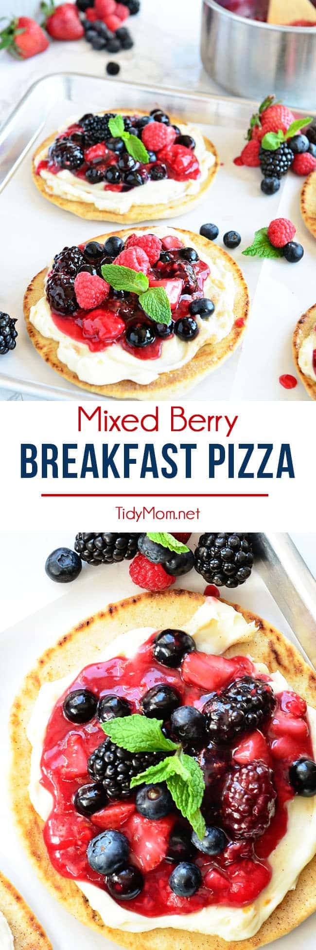 Mixed Berry Breakfast Pizza | TidyMom®