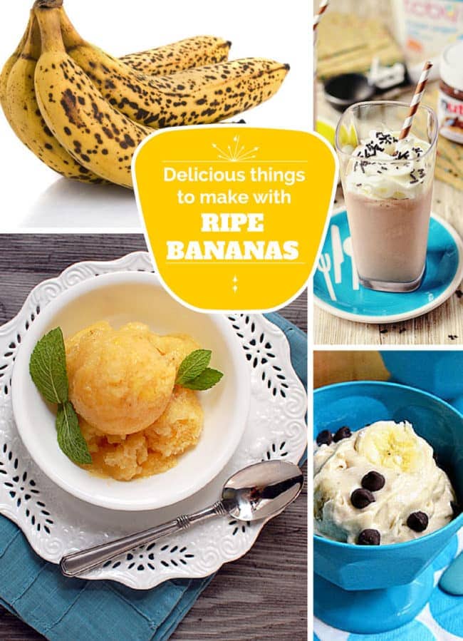 Delicious things to make with ripe bananas! via TidyMom.net