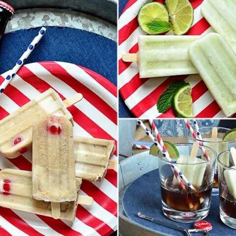Share a Coke with Dad! Perfect for Father's Day, birthday or any day! Coke Float Popsicles and Poptails at Tidymom.net