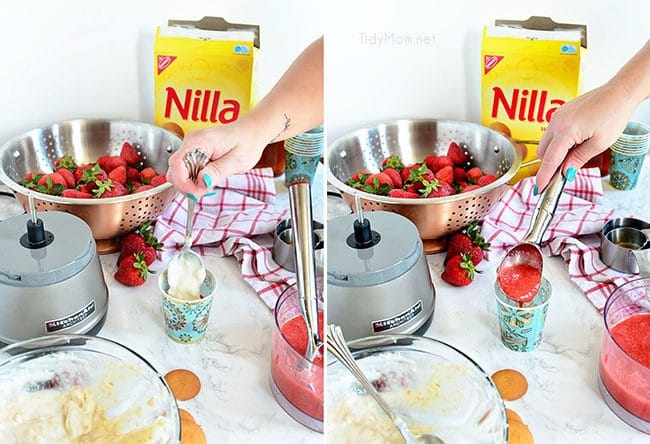 How to make Strawberry Shortcake Yogurt Popsicles recipe at TidyMom.net