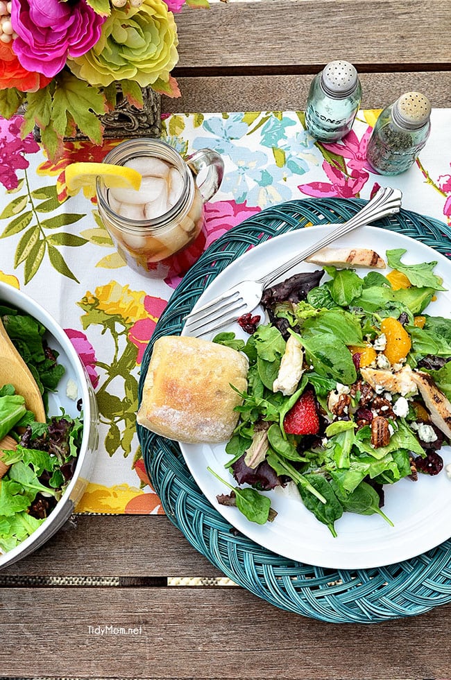 Mandarin Mixed Greens Salad Recipe - Reluctant Entertainer