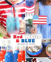 Three Cheers for the Red, White and Blue!! find patriotic recipes and craft ideas at TidyMom.net