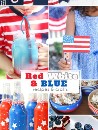 Three Cheers for the Red, White and Blue!! find patriotic recipes and craft ideas at TidyMom.net