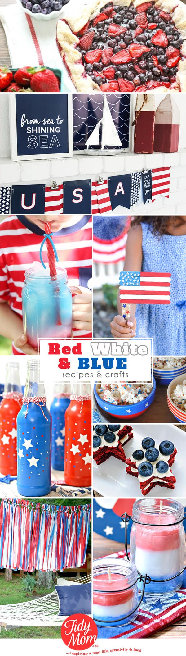 Red White and Blue Crafts for Adults