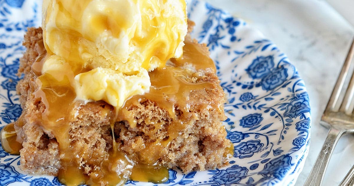 Cinnamon Roll Poke Cake [tidymom.net]