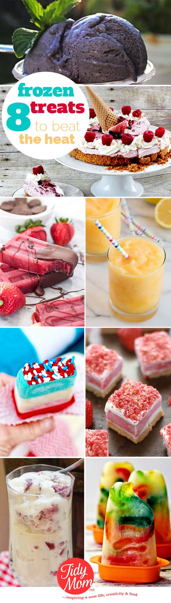 8 FROZEN TREATS TO BEAT THE HEAT THIS SUMMER! at TidyMom.net8 FROZEN TREATS TO BEAT THE HEAT THIS SUMMER! at TidyMom.net