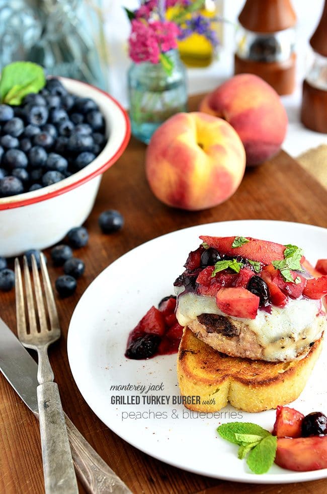 Stove Top Ground Turkey Burger - A Peachy Plate