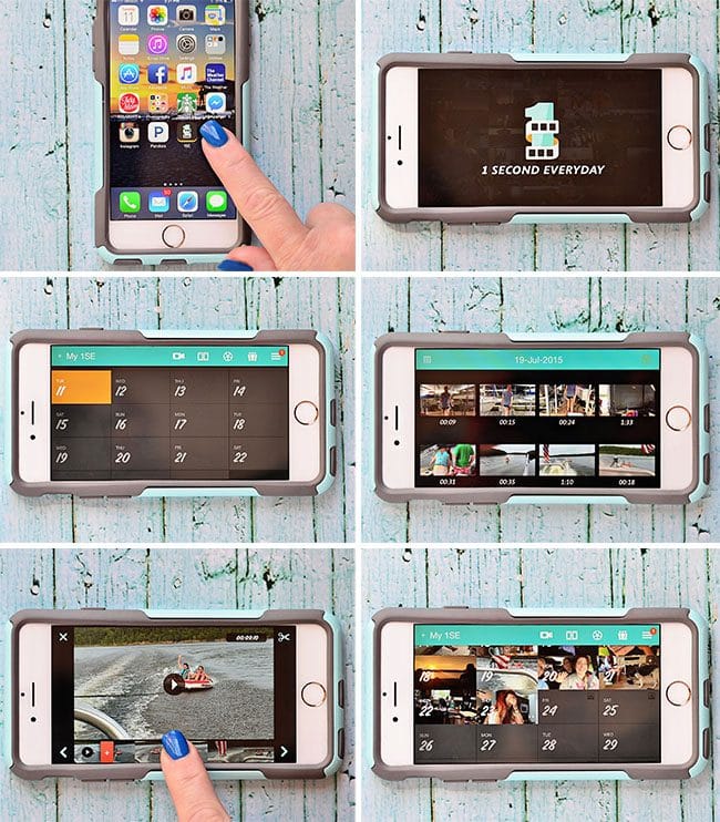 Documenting Life - One Second Everyday |How to save a video clip in 1 Second Everyday app  Details at TidyMom.net