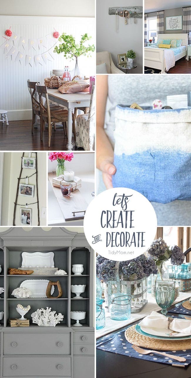 Let’s Create and Decorate! 8 projects to inspire you at TidyMom.net