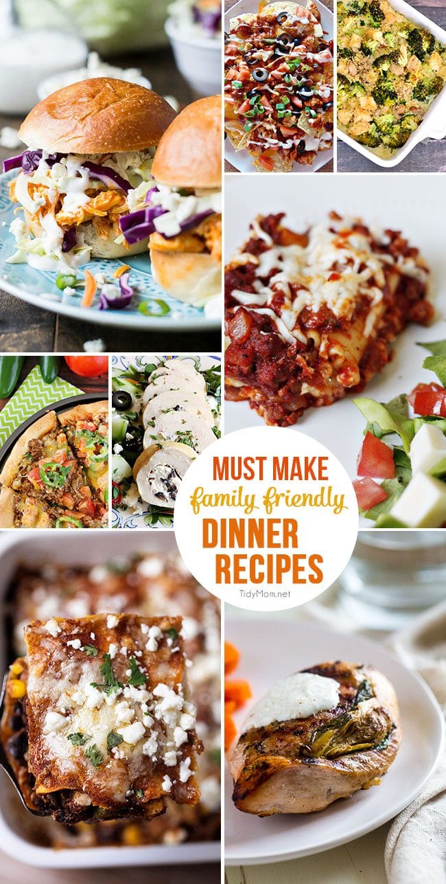 Family Friendly Dinner Recipes | TidyMom